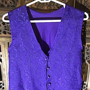 COLESCE COLLECTION LINGERIE PURPLE VIOLET SLEEVELESS V NECK PAJAMA TOP LARGE